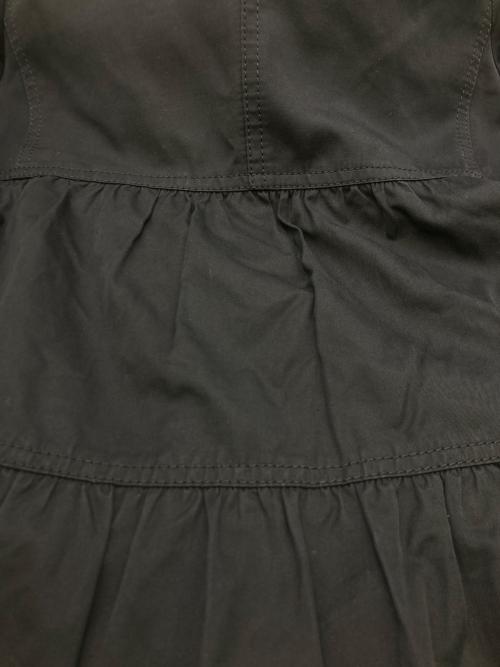BURBERRY BLUE LABEL（バーバリー ブルー レーベル）BURBERRY BLUE LABEL (バーバリー ブルー レーベル) フリルカラーティアードコート ブラック サイズ:36の古着・服飾アイテム