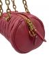 中古・古着 MIU MIU (ミュウミュウ) マテラッセレザーショルダーバッグ ピンク：80000円