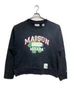 Maison MIHARA YASUHIROメゾン ミハラ ヤスヒロ）の古着「ヴィンテージ加工 スウェット プルオーバー/Vintage-finish sweatshirt pullover」｜ブラック
