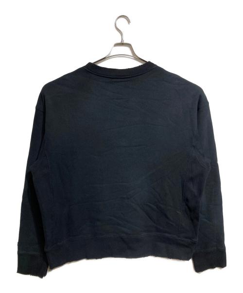 Maison MIHARA YASUHIRO（メゾン ミハラ ヤスヒロ）Maison MIHARA YASUHIRO (メゾン ミハラ ヤスヒロ) ヴィンテージ加工 スウェット プルオーバー/Vintage-finish sweatshirt pullover ブラック サイズ:48の古着・服飾アイテム