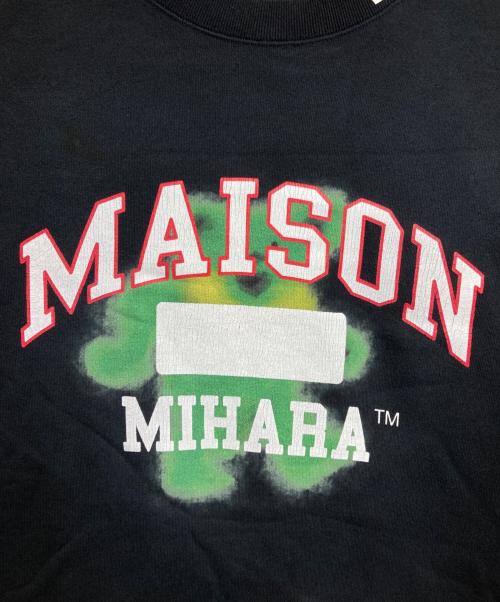Maison MIHARA YASUHIRO（メゾン ミハラ ヤスヒロ）Maison MIHARA YASUHIRO (メゾン ミハラ ヤスヒロ) ヴィンテージ加工 スウェット プルオーバー/Vintage-finish sweatshirt pullover ブラック サイズ:48の古着・服飾アイテム