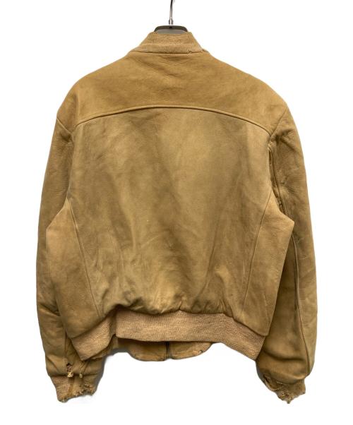 Admiral Sportswear（アドミラル スポーツウェア）Admiral Sportswear (アドミラル スポーツウェア) ヌバックレザーボンバージャケット ブラウン サイズ:‐の古着・服飾アイテム