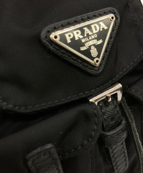 PRADA（プラダ）PRADA (プラダ) リュック型ミニチェーンショルダーポーチ ブラックの古着・服飾アイテム
