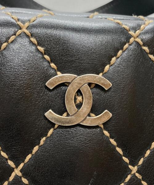 CHANEL（シャネル）CHANEL (シャネル) ワイルドステッチハンドバッグ ブラックの古着・服飾アイテム