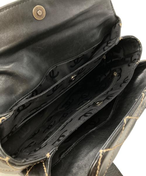 CHANEL（シャネル）CHANEL (シャネル) ワイルドステッチハンドバッグ ブラックの古着・服飾アイテム