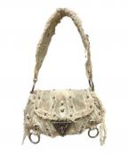 GUESSゲス）の古着「DENIM MINI FASHION BAG」｜グレー