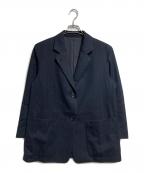 MARGARET HOWELLマーガレットハウエル）の古着「FLANNEL WOOL JACKET/フランネルウールジャケット」｜ネイビー