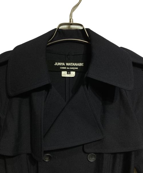 JUNYA WATANABE COMME des GARCONS（(ジュンヤワタナベ コムデギャルソン）JUNYA WATANABE COMME des GARCONS ((ジュンヤワタナベ コムデギャルソン) 02AW トレンチコート/Trench coat ネイビー サイズ:Sの古着・服飾アイテム