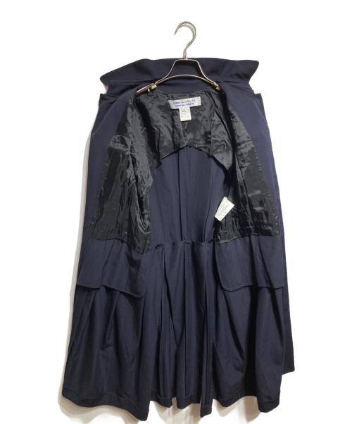 COMME des GARCONS COMME des GARCONS（コムデギャルソン コムデギャルソン）COMME des GARCONS COMME des GARCONS (コムデギャルソン コムデギャルソン) ステンカラーコート/Balmacaan coat ネイビー サイズ:Ｓの古着・服飾アイテム