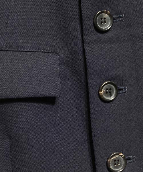 COMME des GARCONS COMME des GARCONS（コムデギャルソン コムデギャルソン）COMME des GARCONS COMME des GARCONS (コムデギャルソン コムデギャルソン) ステンカラーコート/Balmacaan coat ネイビー サイズ:Ｓの古着・服飾アイテム