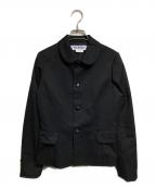 COMME des GARCONS COMME des GARCONSコムデギャルソン コムデギャルソン）の古着「丸襟ジャケット/Round-collar jacket」｜ブラック
