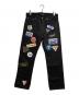JUNYA WATANABE MAN（ジュンヤワタナベマン）の古着「ワッペンデニムパンツ/Patch-detail denim pants」｜ブラック