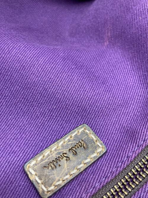 PAUL SMITH（ポールスミス）Paul Smith (ポールスミス) 車転写プリントショルダーバッグ ブルー×ブラウンの古着・服飾アイテム