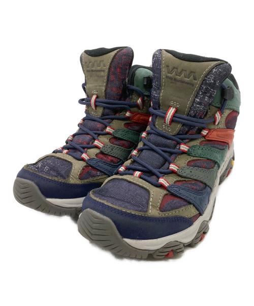 MERRELL（メレル）MERRELL (メレル) トレッキングブーツ ネイビー×グリーン サイズ:26の古着・服飾アイテム