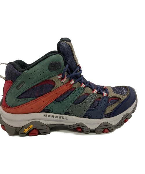 MERRELL（メレル）MERRELL (メレル) トレッキングブーツ ネイビー×グリーン サイズ:26の古着・服飾アイテム