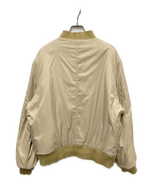 A BATHING APE（アベイシングエイプ）A BATHING APE (アベイシングエイプ) 1stカモリバーシブルボンバーブルゾン ベージュ×グリーン サイズ:Mの古着・服飾アイテム