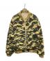A BATHING APE（アベイシングエイプ）の古着「1stカモリバーシブルボンバーブルゾン」｜ベージュ×グリーン