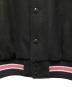 中古・古着 stussy (ステューシー) S Talk Melton Varsity Jacket ブラック×ピンク サイズ:M：35000円