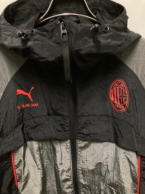 PUMA（プーマ）PUMA (プーマ) Slam Jam (サイアム ジャム) ACミラン X SLAM JAM ジャケット ブラック サイズ:Mの古着・服飾アイテム