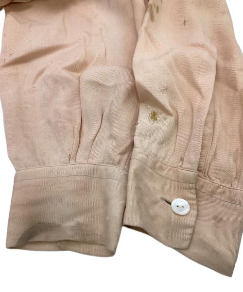Pilgrim（ピルグリム）PILGRIM (ピルグリム) 40-50s レーヨンギャバオープンカラーシャツ オレンジ サイズ:SIZE ML(16 161/2)の古着・服飾アイテム