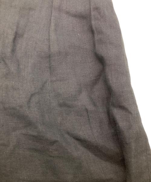 POLO RALPH LAUREN（ポロ・ラルフローレン）POLO RALPH LAUREN (ポロ・ラルフローレン) 90s リネンワイドタックパンツ ブラック サイズ:38の古着・服飾アイテム