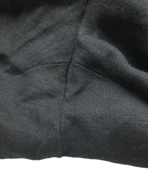 POLO RALPH LAUREN（ポロ・ラルフローレン）POLO RALPH LAUREN (ポロ・ラルフローレン) 90s リネンワイドタックパンツ ブラック サイズ:38の古着・服飾アイテム