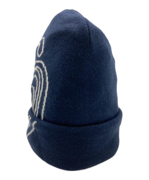 stussy（ステューシー）stussy (ステューシー) Swirl S Cuff ニットキャップ ネイビーの古着・服飾アイテム