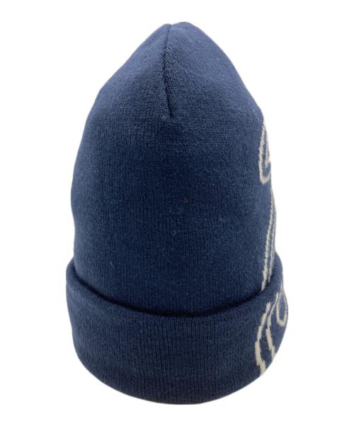 stussy（ステューシー）stussy (ステューシー) Swirl S Cuff ニットキャップ ネイビーの古着・服飾アイテム