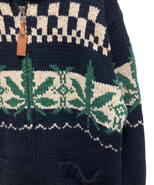Hysteric Glamour（ヒステリックグラマー）Hysteric Glamour (ヒステリックグラマー) カウチンニットカーディガン ネイビー サイズ:Lの古着・服飾アイテム