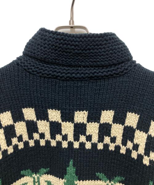 Hysteric Glamour（ヒステリックグラマー）Hysteric Glamour (ヒステリックグラマー) カウチンニットカーディガン ネイビー サイズ:Lの古着・服飾アイテム