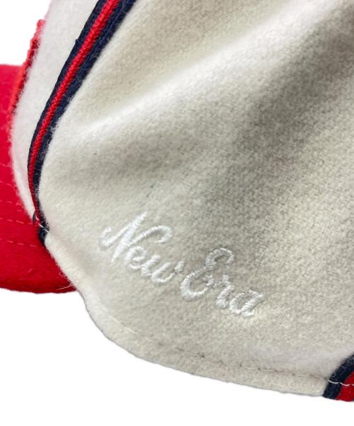 New Era（ニューエラ）New Era (ニューエラ) FEAR OF GOD (フィア・オブ・ゴッド) ベースボールキャップ ベージュ×レッドの古着・服飾アイテム