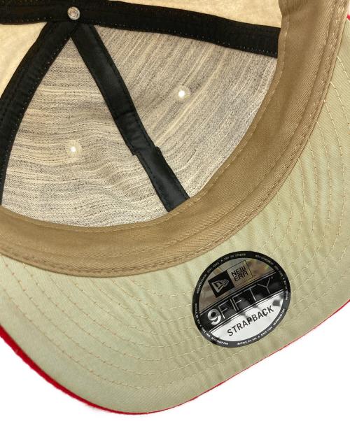 New Era（ニューエラ）New Era (ニューエラ) FEAR OF GOD (フィア・オブ・ゴッド) ベースボールキャップ ベージュ×レッドの古着・服飾アイテム