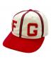 New Era（ニューエラ）の古着「ベースボールキャップ」｜ベージュ×レッド