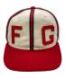 中古・古着 New Era (ニューエラ) FEAR OF GOD (フィア・オブ・ゴッド) ベースボールキャップ ベージュ×レッド：5000円