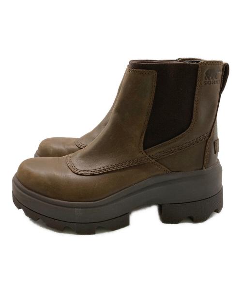 SOREL（ソレル）SOREL (ソレル) JOAN FRWD CHELSEA サイドゴアブーツ ブラウン サイズ:23.0の古着・服飾アイテム