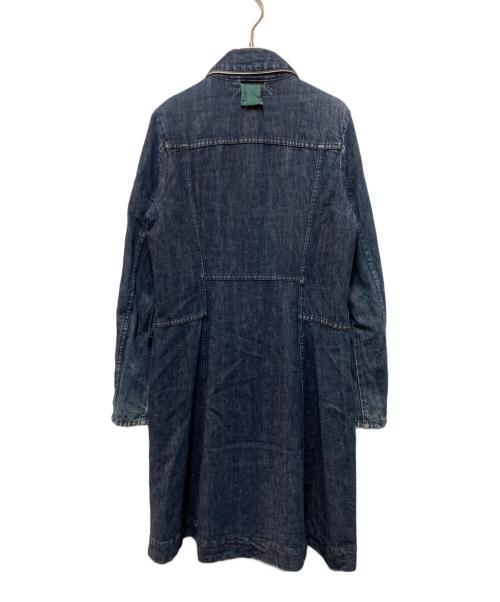 DIESEL（ディーゼル）DIESEL (ディーゼル) デニムドッキングコート インディゴ×グリーン サイズ:Mの古着・服飾アイテム