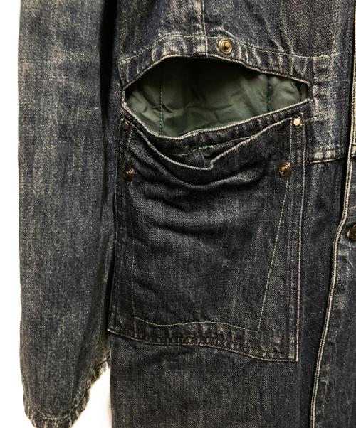 DIESEL（ディーゼル）DIESEL (ディーゼル) デニムドッキングコート インディゴ×グリーン サイズ:Mの古着・服飾アイテム