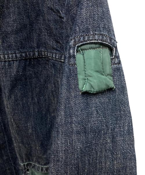 DIESEL（ディーゼル）DIESEL (ディーゼル) デニムドッキングコート インディゴ×グリーン サイズ:Mの古着・服飾アイテム