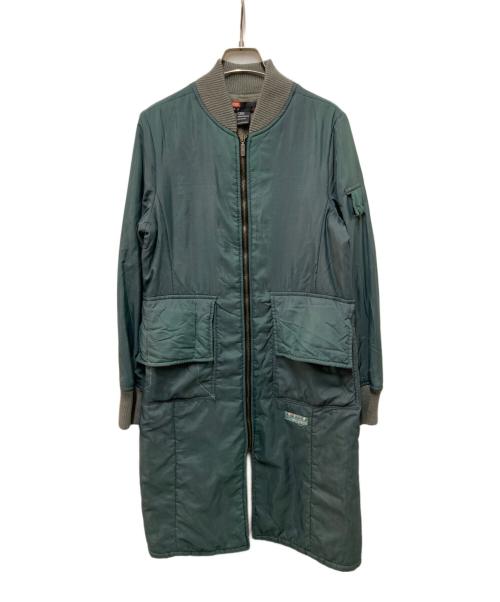 DIESEL（ディーゼル）DIESEL (ディーゼル) デニムドッキングコート インディゴ×グリーン サイズ:Mの古着・服飾アイテム