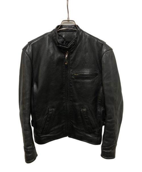 HARLEY-DAVIDSON（ハーレーダビッドソン）HARLEY-DAVIDSON (ハーレーダビッドソン) 80s-90s シングルライダースジャケット ブラック サイズ:34の古着・服飾アイテム