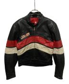 DAINESEダイネーゼ）の古着「80s シングルライダースジャケット」｜ブラック