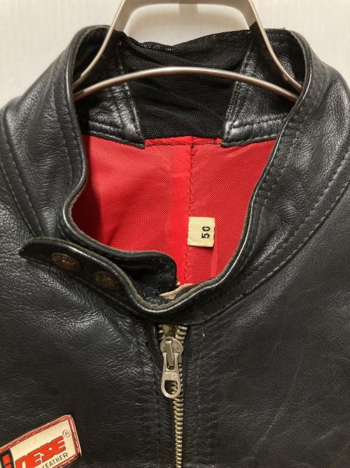 DAINESE（ダイネーゼ）DAINESE (ダイネーゼ) 80s シングルライダースジャケット ブラック サイズ:50の古着・服飾アイテム