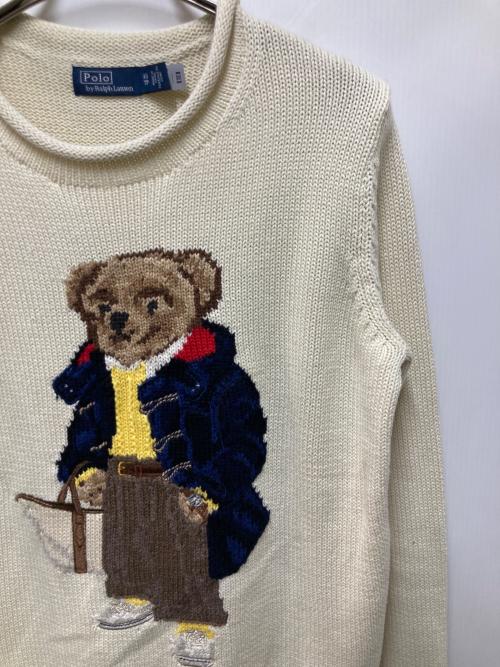 POLO RALPH LAUREN（ポロ・ラルフローレン）POLO RALPH LAUREN (ポロ・ラルフローレン) ポロベアロールネックニット ベージュ サイズ:XSの古着・服飾アイテム