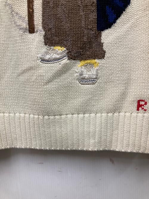 POLO RALPH LAUREN（ポロ・ラルフローレン）POLO RALPH LAUREN (ポロ・ラルフローレン) ポロベアロールネックニット ベージュ サイズ:XSの古着・服飾アイテム