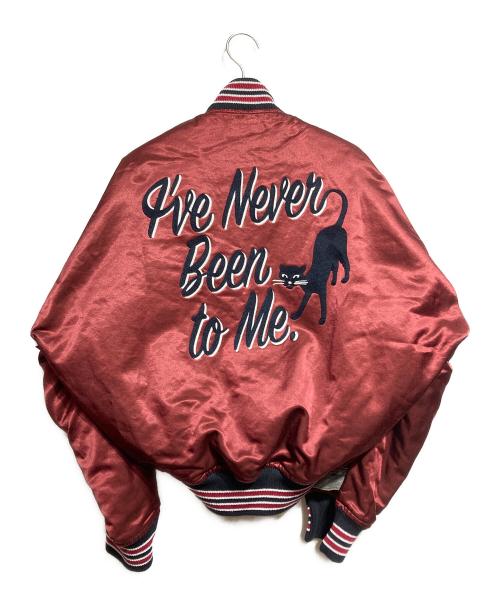 Maison MIHARA YASUHIRO（メゾン ミハラ ヤスヒロ）Maison MIHARA YASUHIRO (メゾン ミハラ ヤスヒロ) Front Back Combined Denim Jacket/ 前後切り替えデニムジャケット レッド×インディゴ サイズ:36の古着・服飾アイテム