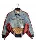 Maison MIHARA YASUHIRO（メゾン ミハラ ヤスヒロ）の古着「Front Back Combined Denim Jacket/ 前後切り替えデニムジャケット」｜レッド×インディゴ