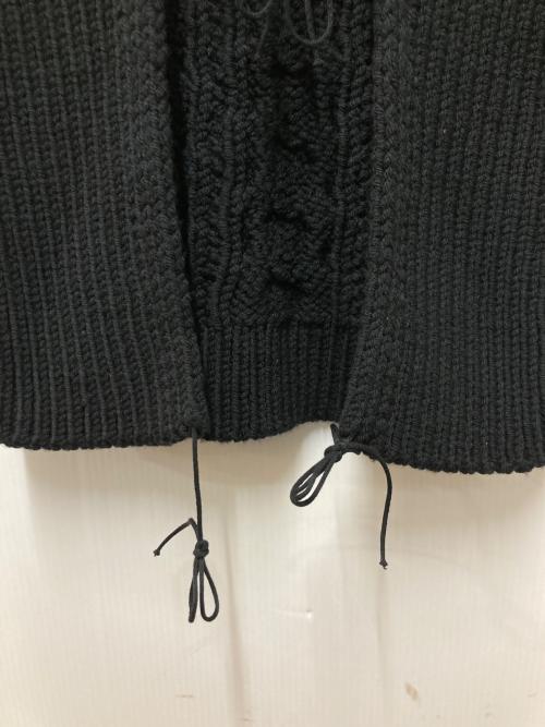 CECILIE BAHNSEN（セシリーバンセン）Cecilie Bahnsen (セシリーバンセン) ケーブルレースアップニットベスト ブラック サイズ:Fの古着・服飾アイテム