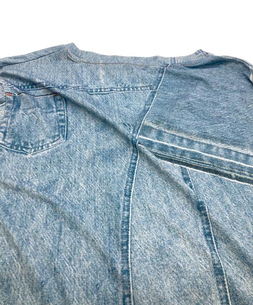 Acne studios（アクネ ストゥディオズ）Acne studios (アクネ ストゥディオズ) デニム転写プリントカットソー インディゴ サイズ:Mの古着・服飾アイテム