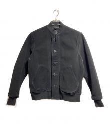 Michael Classic Apparel（マイケルクラシックアパレル）の古着「レザーデッキジャケット」｜ブラック