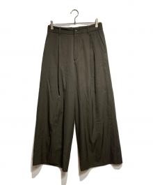 stein（シュタイン）の古着「EXTRA WIDE TROUSERS/エクストラワイドトラウザー」｜ブラウン